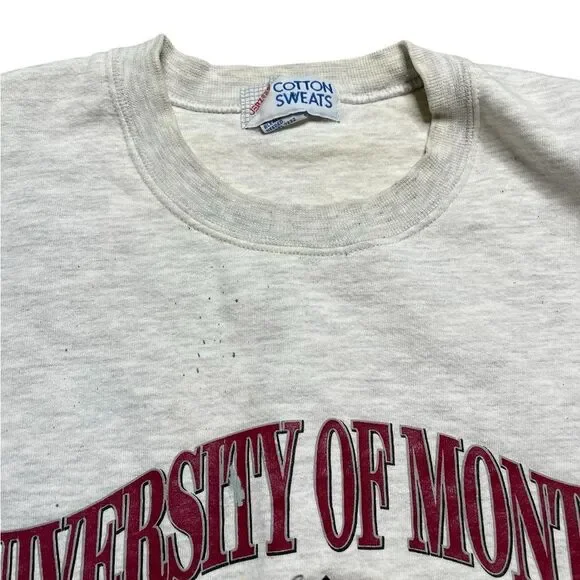 Vintage Jerzees University of Montana Grizzlies 1995 sweatshirt Size Medium